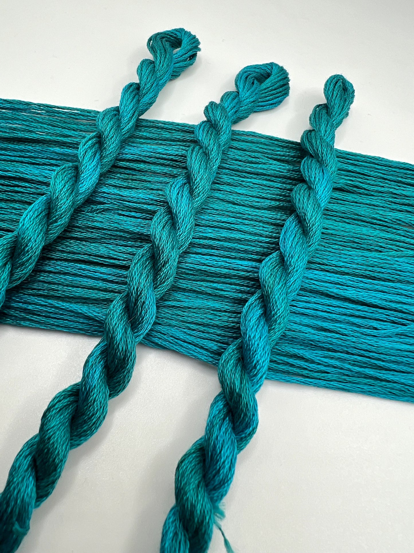 Marine | Hand dyed, 6 Strand Embroidery Floss