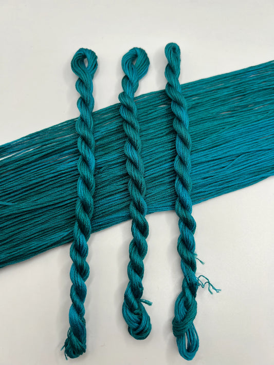 Marine | Size 20 Hand Dyed, 6 cord Cordonnet Thread