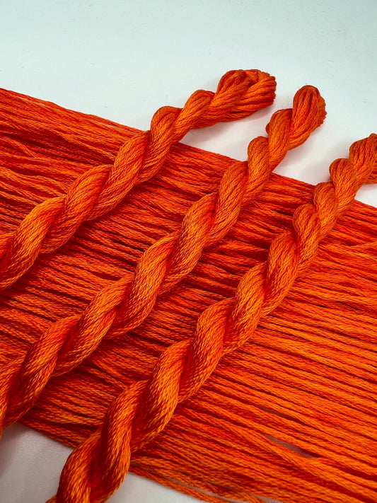 Marmalade | Hand dyed, 6 Strand Embroidery Floss