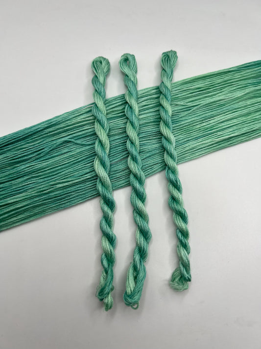 Mint | Size 20 Hand Dyed, 6 cord Cordonnet Thread