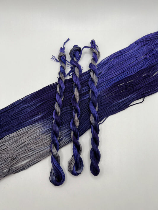 Moonlight | Hand dyed, 6 Strand Embroidery Floss