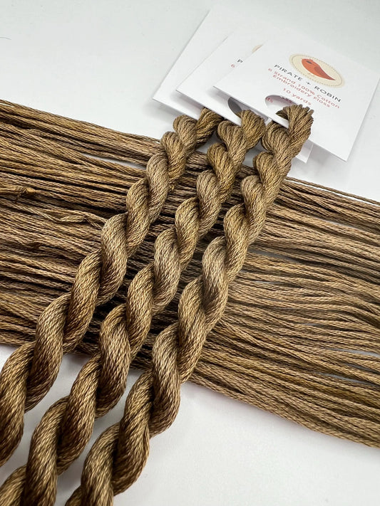 Oak | Hand dyed, 6 Strand Embroidery Floss