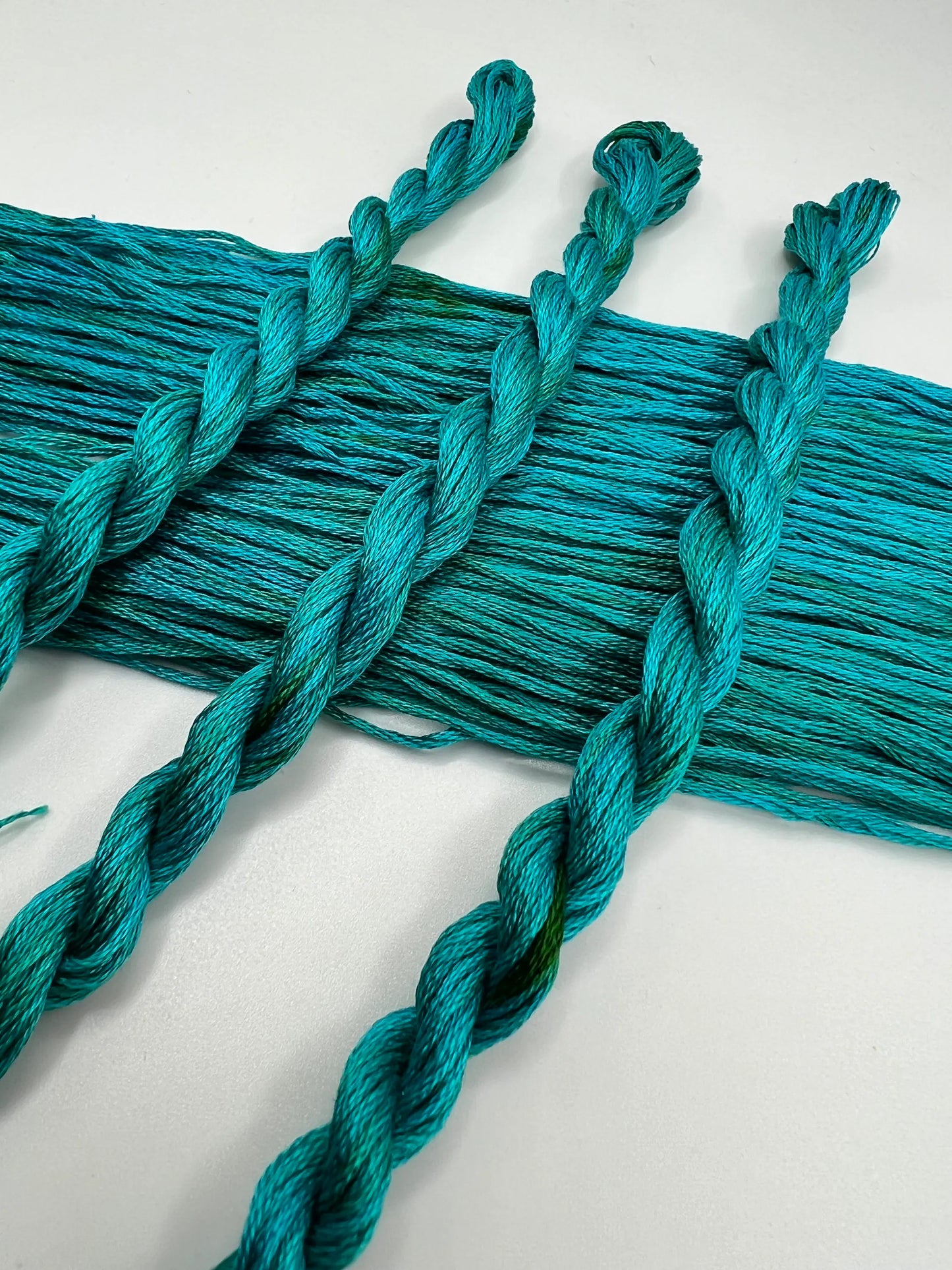 Ocean | Hand dyed, 6 Strand Embroidery Floss