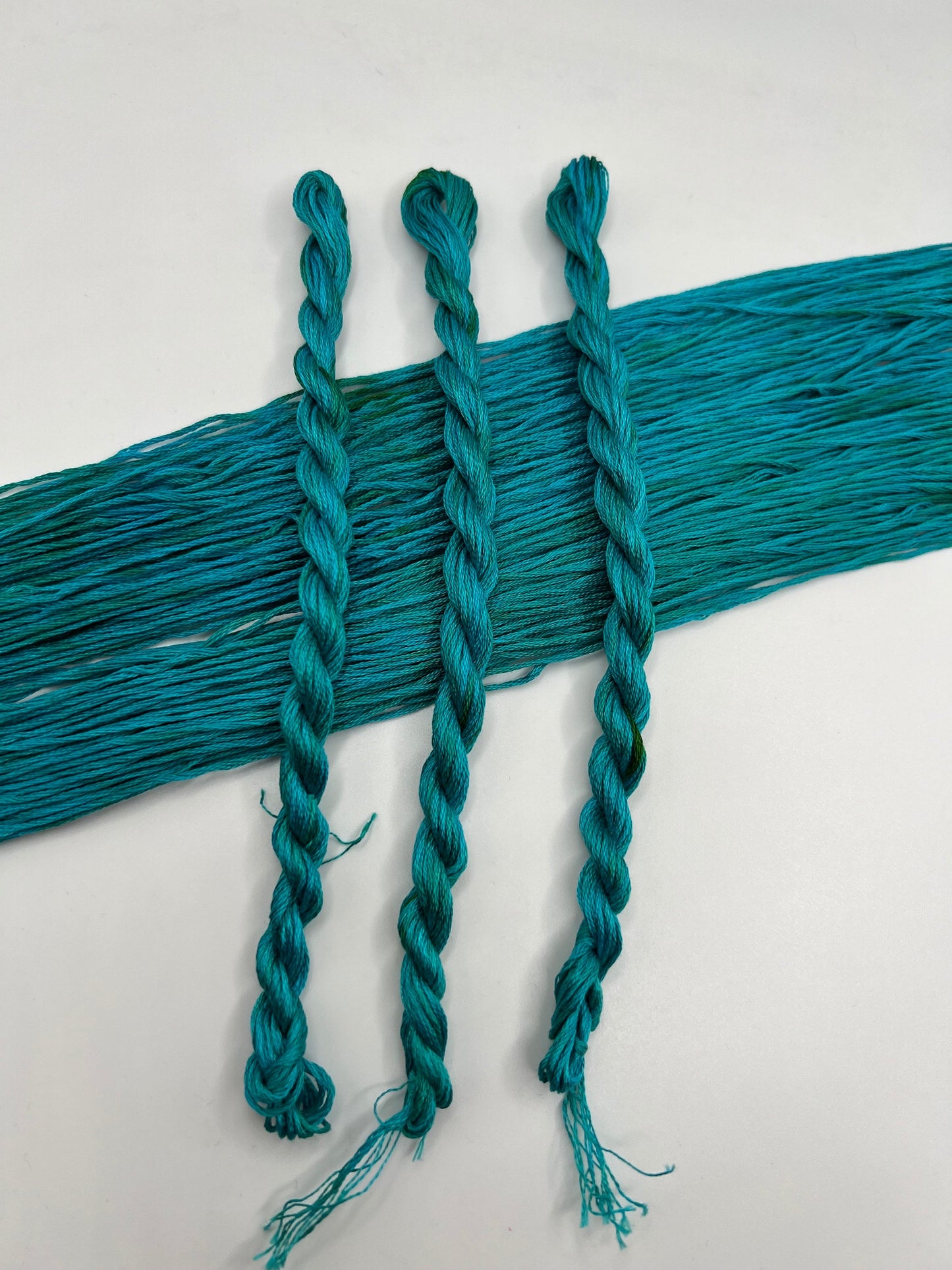 Ocean | Hand dyed, 6 Strand Embroidery Floss