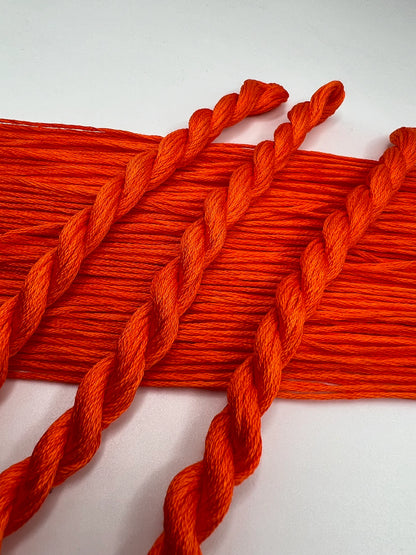 Orange | Hand dyed, 6 Strand Embroidery Floss