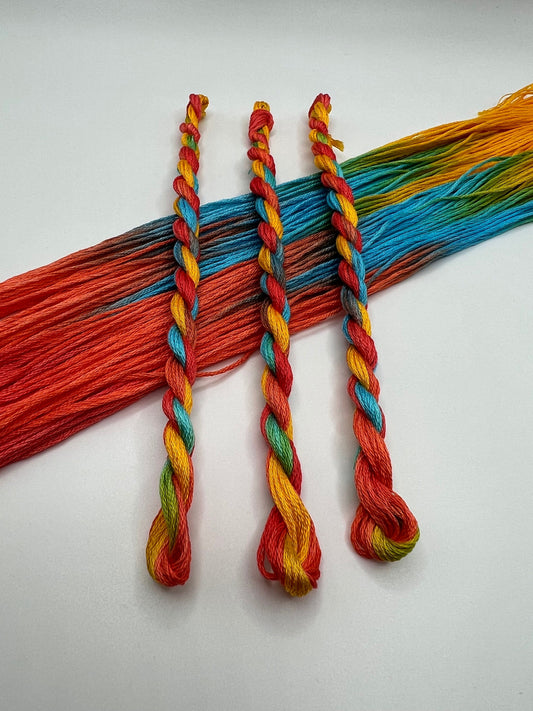 Paradise | Hand dyed, 6 Strand Embroidery Floss