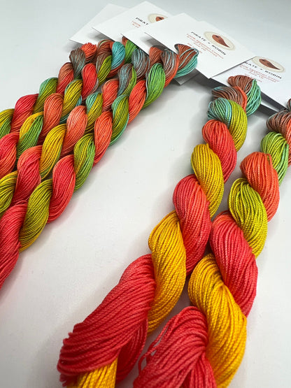 Paradise | Size 20 Hand Dyed, 6 cord Cordonnet Thread