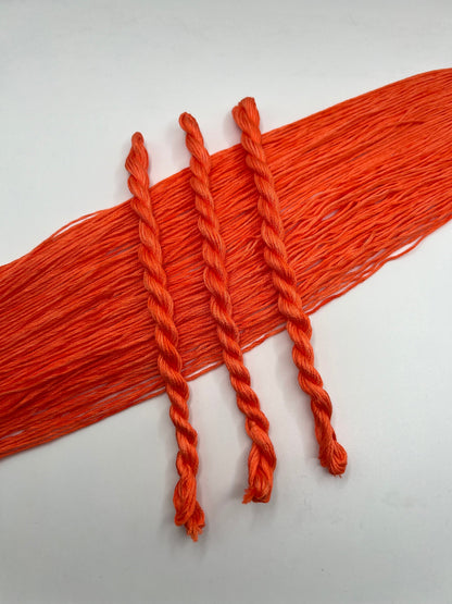 Peach | Hand dyed, 6 Strand Embroidery Floss