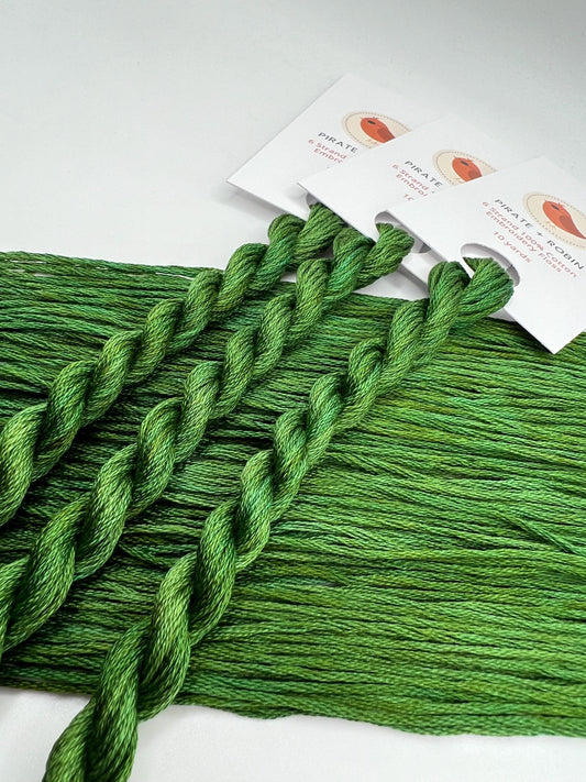 Pine | Hand dyed, 6 Strand Embroidery Floss