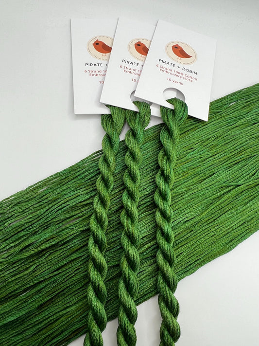 Pine | Size 20 Hand Dyed, 6 cord Cordonnet Thread