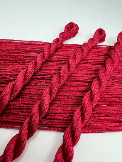 Pomegranate | Hand dyed, 6 Strand Embroidery Floss