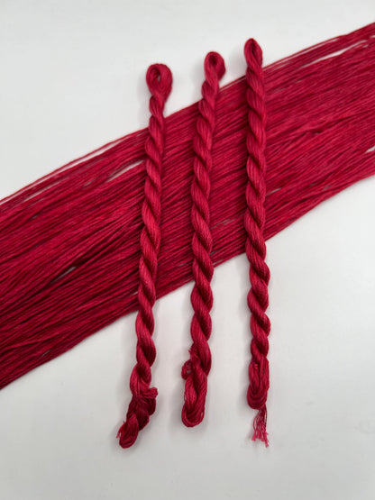 Pomegranate | Hand dyed, 6 Strand Embroidery Floss