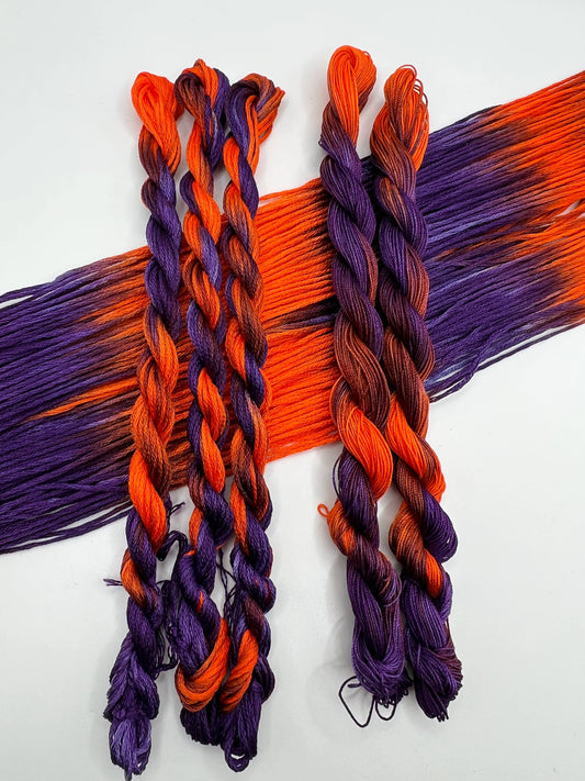 Pumpkin Witch | Size 20 Hand Dyed, 6 cord Cordonnet Thread