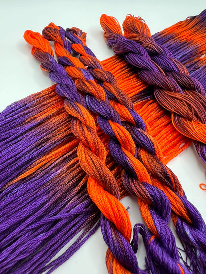 Pumpkin Witch | Size 20 Hand Dyed, 6 cord Cordonnet Thread