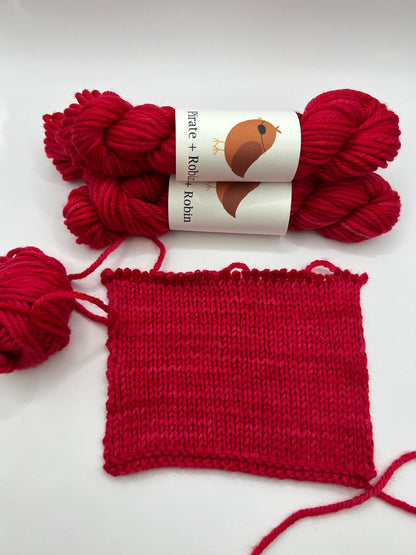 Raspberry | Hand Dyed Yarn