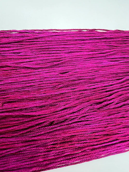 Raspberry | Hand dyed, 6 Strand Embroidery Floss