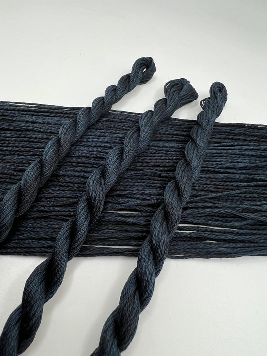 Raven | Hand dyed, 6 Strand Embroidery Floss