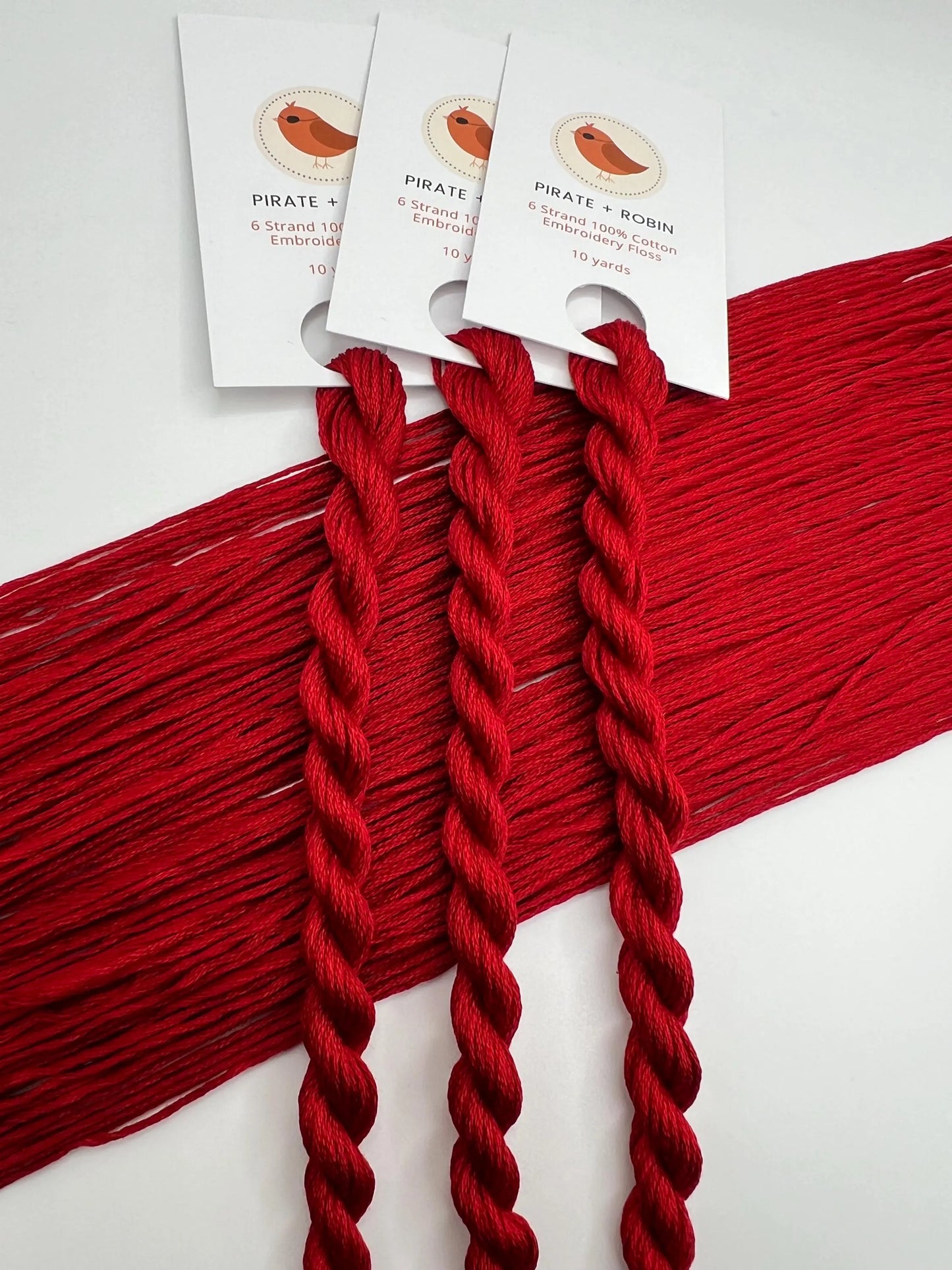 Redstone | Hand dyed, 6 Strand Embroidery Floss