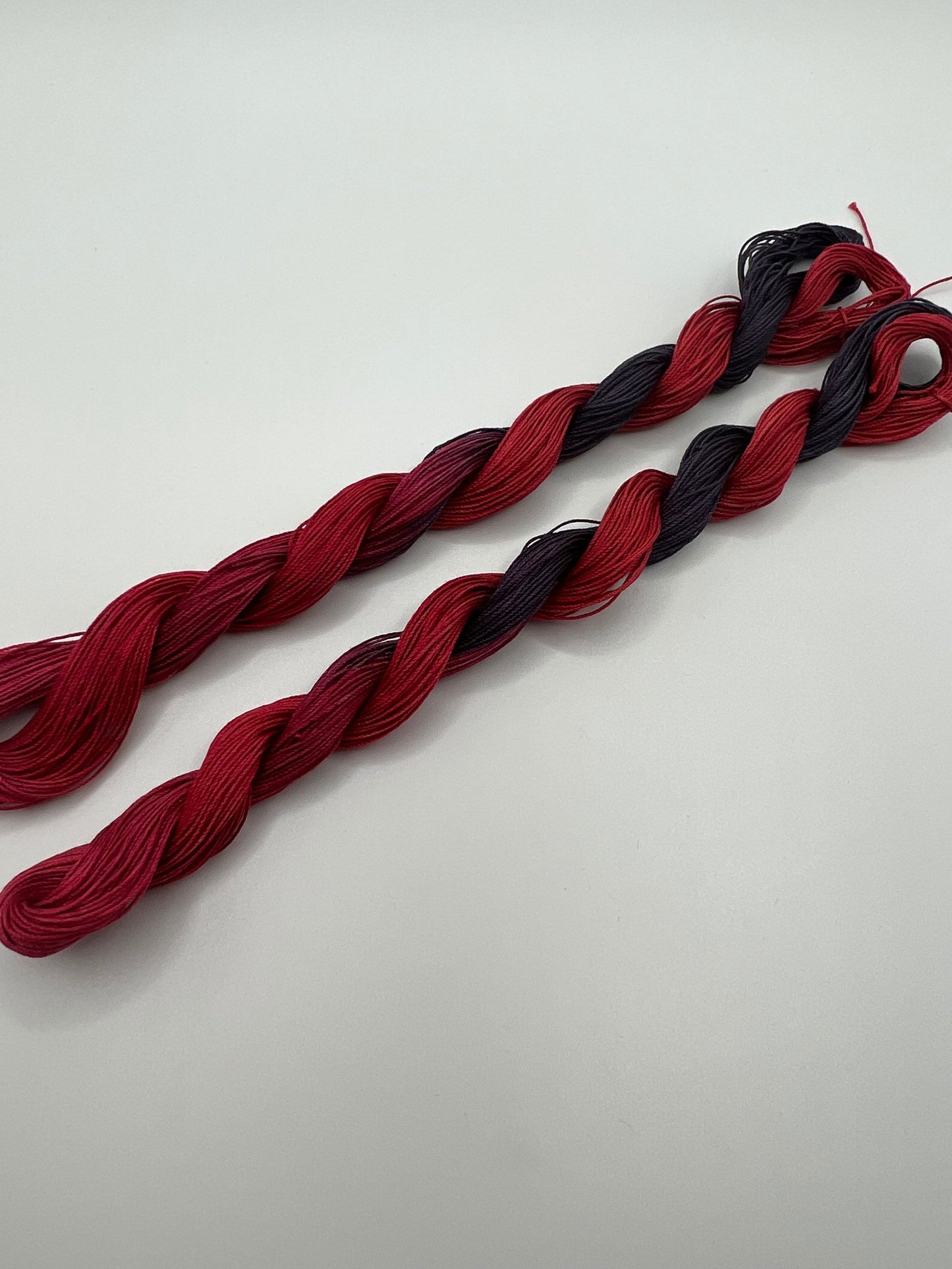 Red Wine | Size 20 Hand Dyed, 6 cord Cordonnet Thread