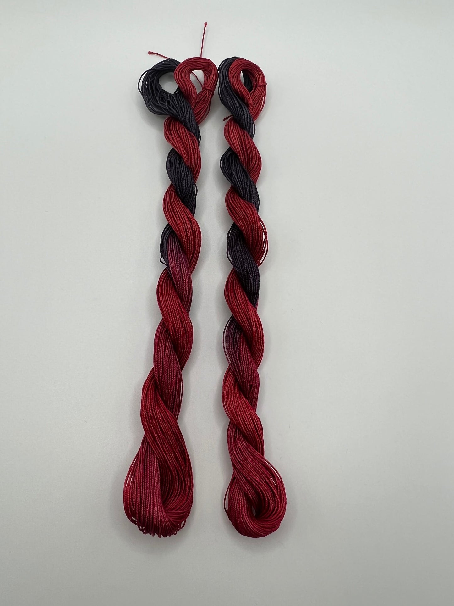 Red Wine | Size 20 Hand Dyed, 6 cord Cordonnet Thread