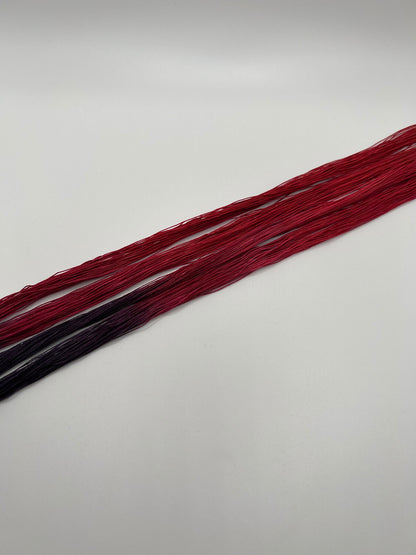 Red Wine | Size 20 Hand Dyed, 6 cord Cordonnet Thread