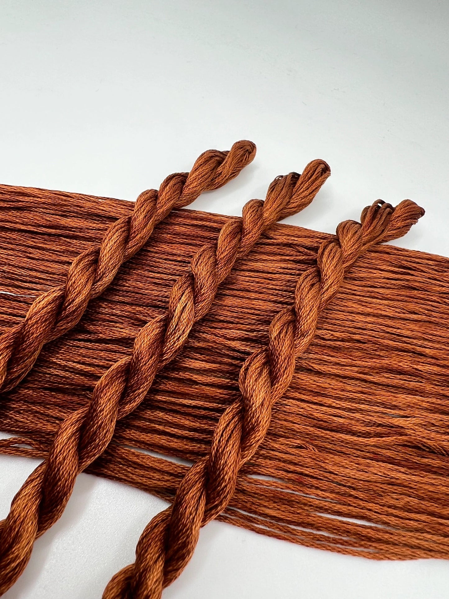 Russet | Hand dyed, 6 Strand Embroidery Floss