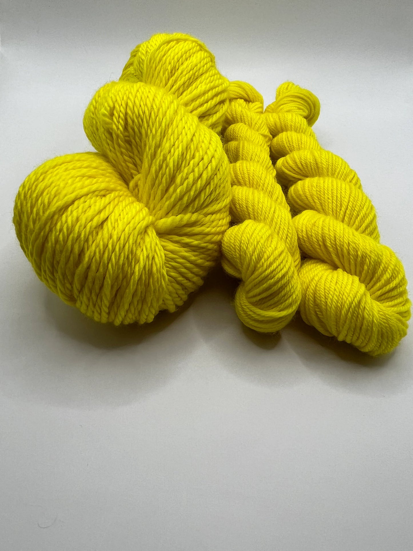 Safety Yellow | Hand Dyed Yarn