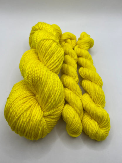 Safety Yellow | Hand Dyed Yarn