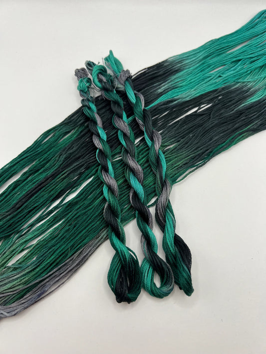 Sea Foam | Size 20 Hand Dyed, 6 cord Cordonnet Thread