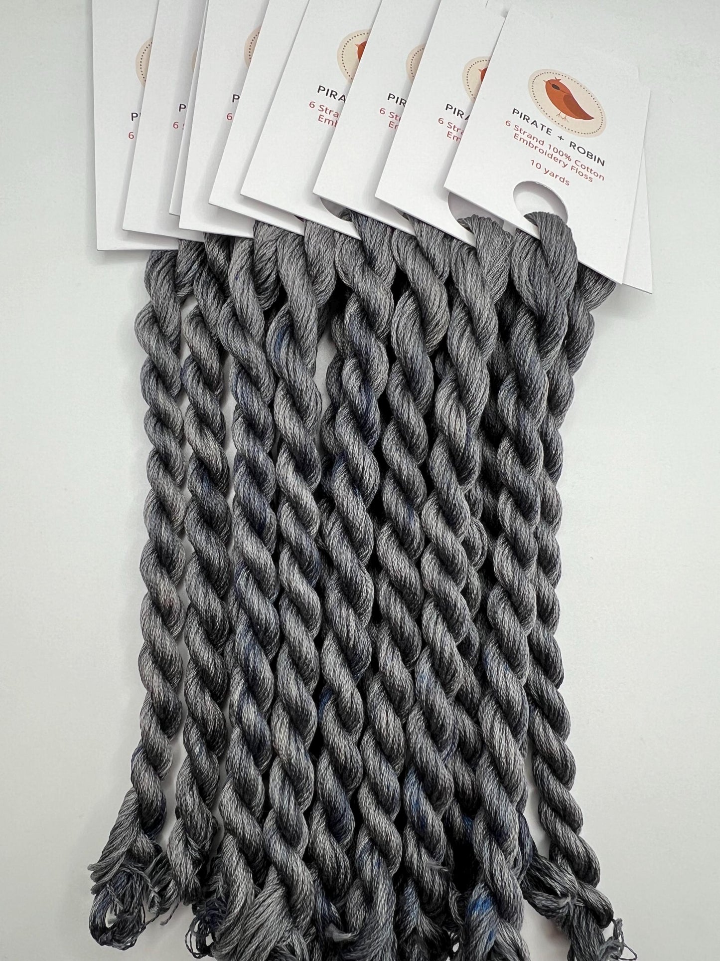 Slate | Hand dyed, 6 Strand Embroidery Floss