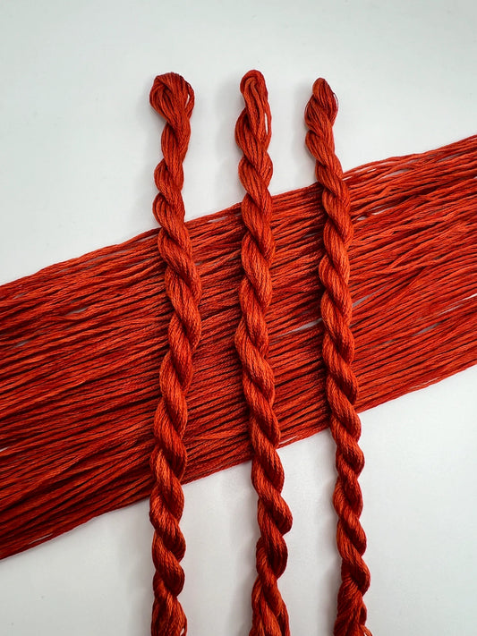 Spice | Size 20 Hand Dyed, 6 cord Cordonnet Thread