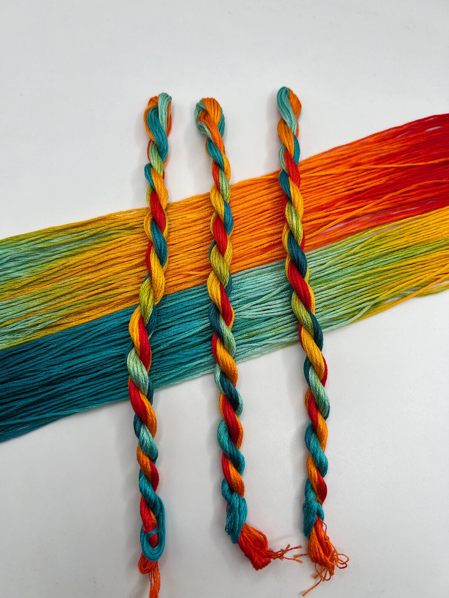 Summer Pride | Hand dyed, 6 Strand Embroidery Floss