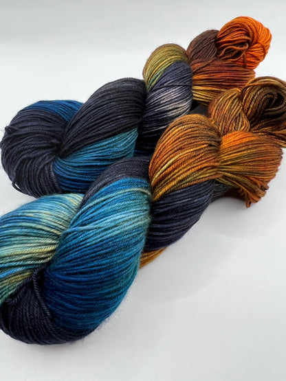 Sunset Blue | Hand Dyed Yarn