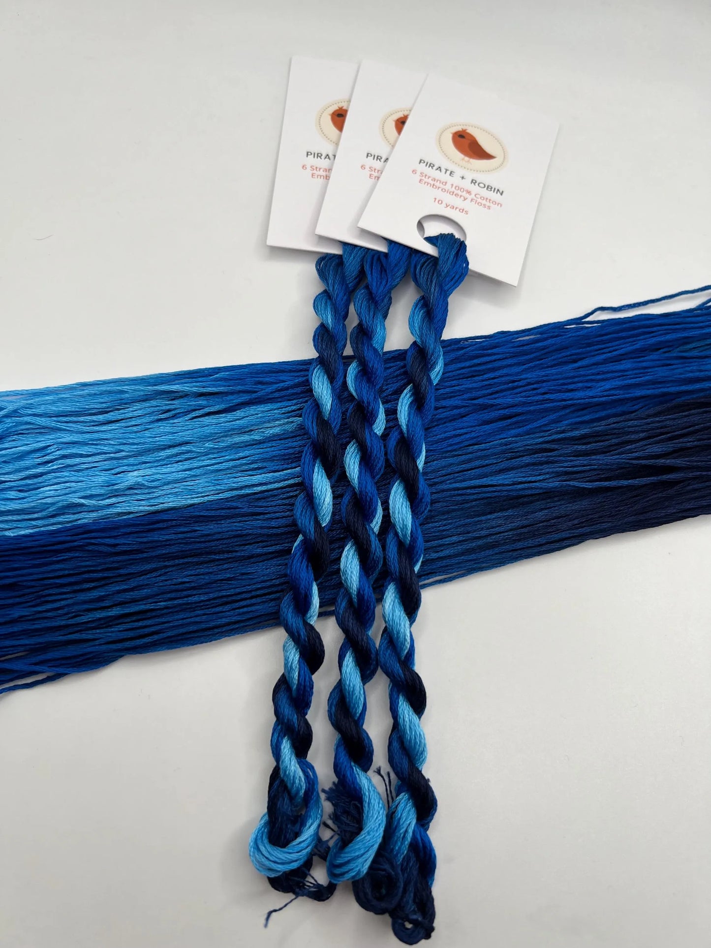 Tekhelet | Hand dyed, 6 Strand Embroidery Floss