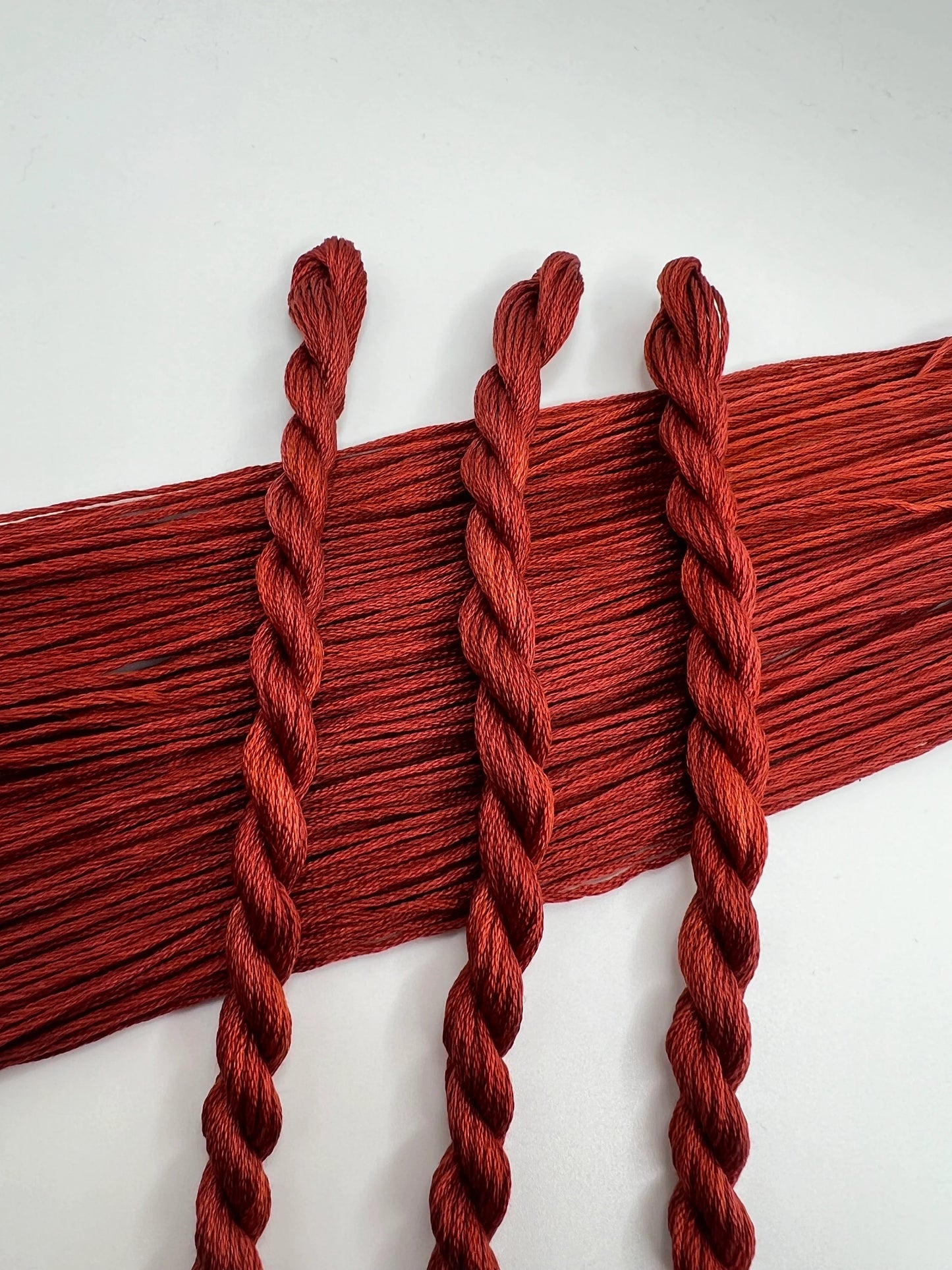 Terracotta | Hand dyed, 6 Strand Embroidery Floss