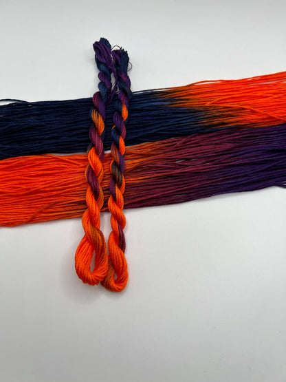 Thunderstorm | Size 20 Hand Dyed, 6 cord Cordonnet Thread