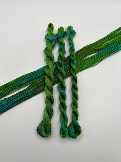 Tidepool | Hand dyed, 6 Strand Embroidery Floss