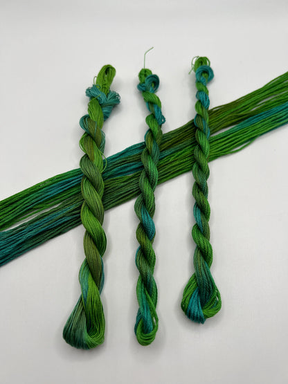 Tidepool | Hand dyed, 6 Strand Embroidery Floss