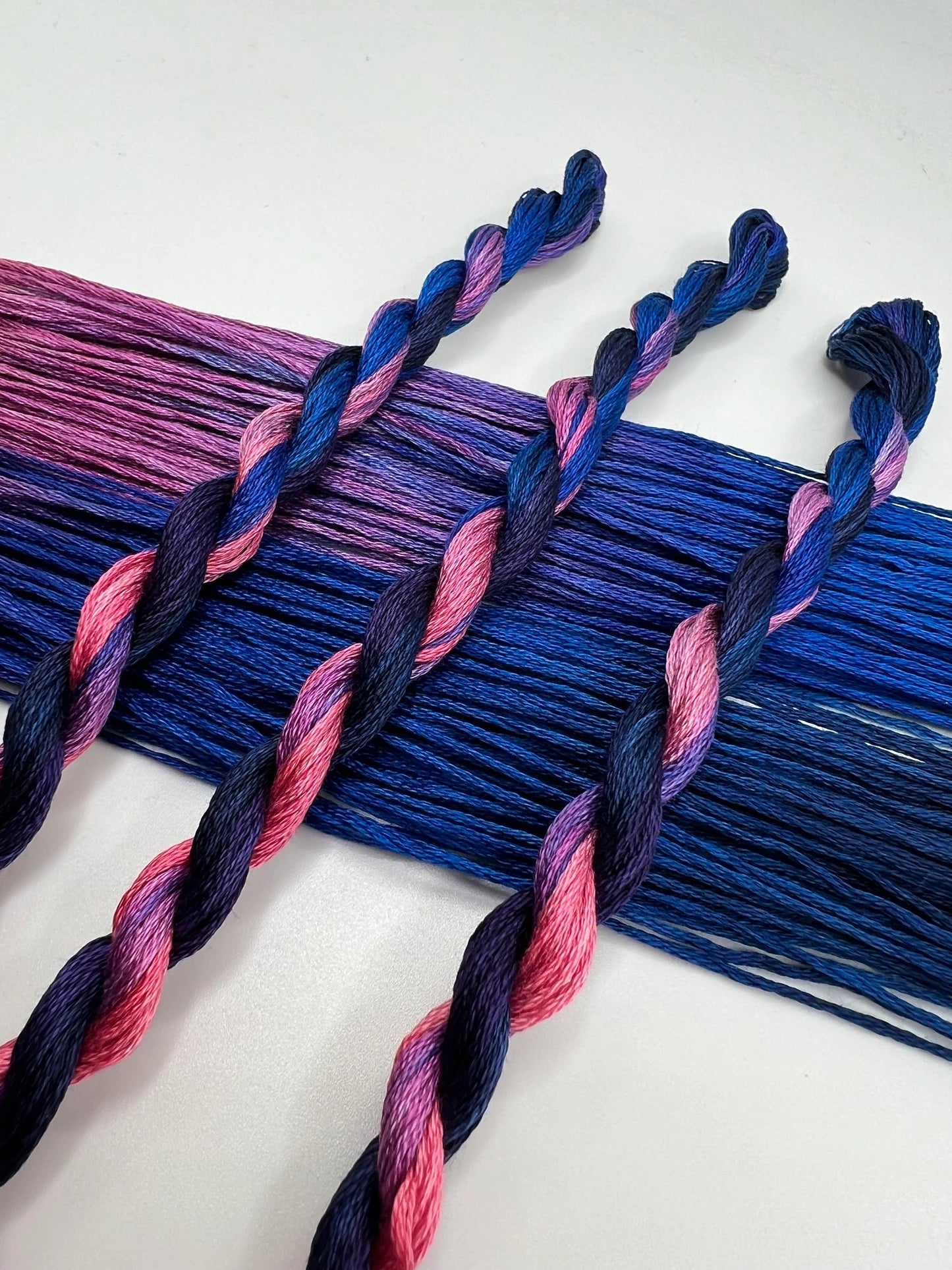 Twilight | Size 20 Hand Dyed, 6 cord Cordonnet Thread